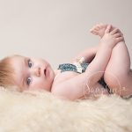 studio portrait milestone sitter session older baby photographer in Sussex Samphire Photography