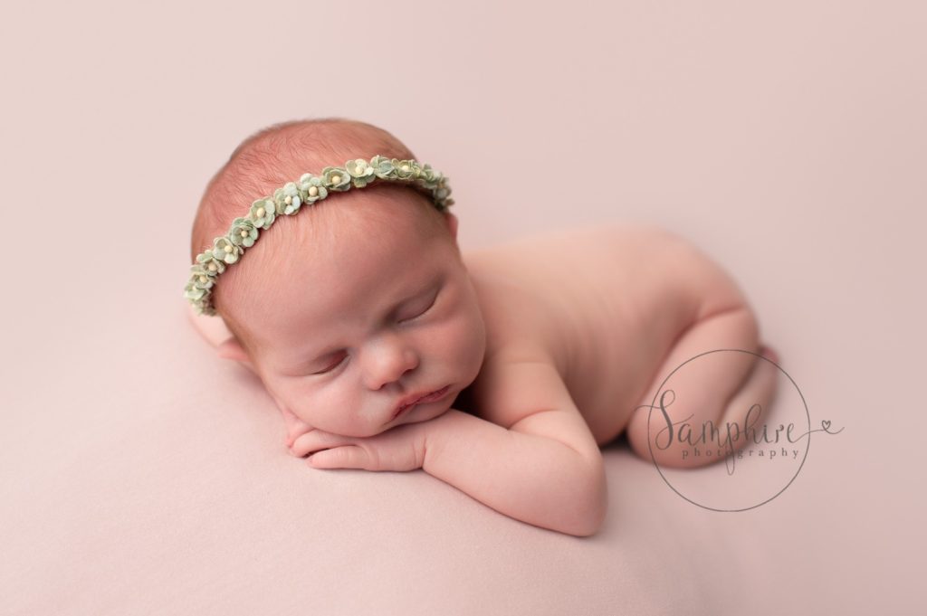 sleeping baby girl newborn portraits Broadbridge Heath