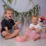 unicorn themed cake smash Sussex