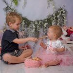 unicorn themed cake smash Sussex