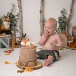 Eating cake at a Cake smash Worthing