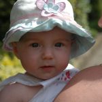 baby portrait by Samphire Photography being used to demonstrate if all Babies born with Blue eyes