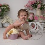 little girl chewing spoon in horsham