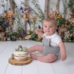 floral woodland cake smash