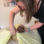 behind the scenes at a newborn session with samphire photography