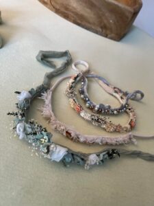 selection of headbands used in a newborn session