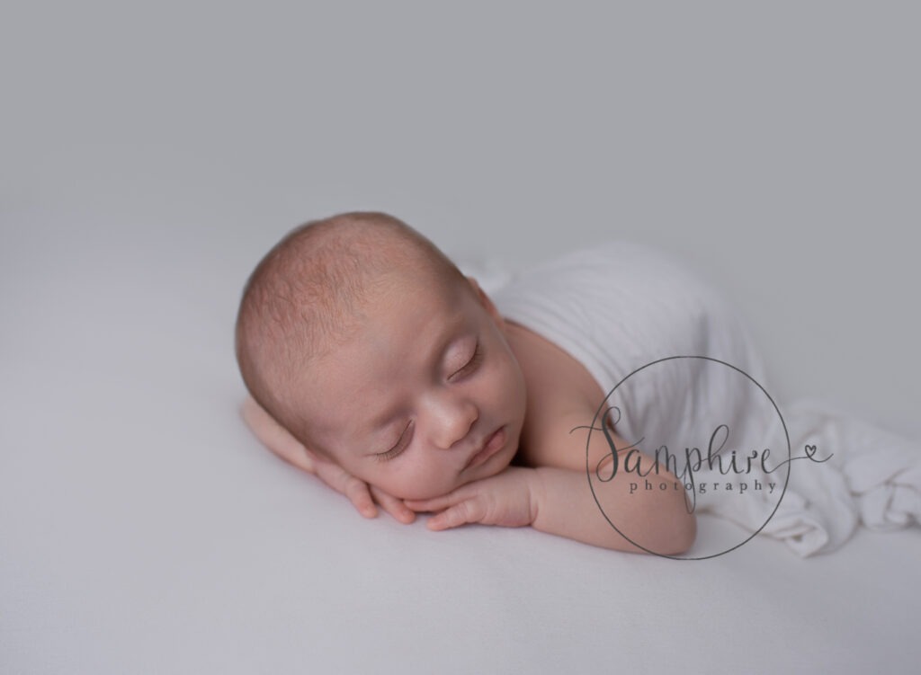 sleeping newborn baby boy