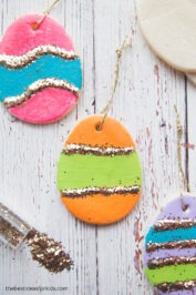 Simple easter crafts salt dough eggs