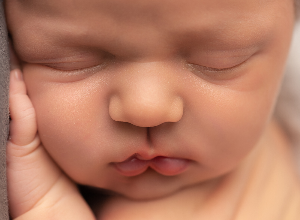 close up of babys sleeping newborn face crowborough