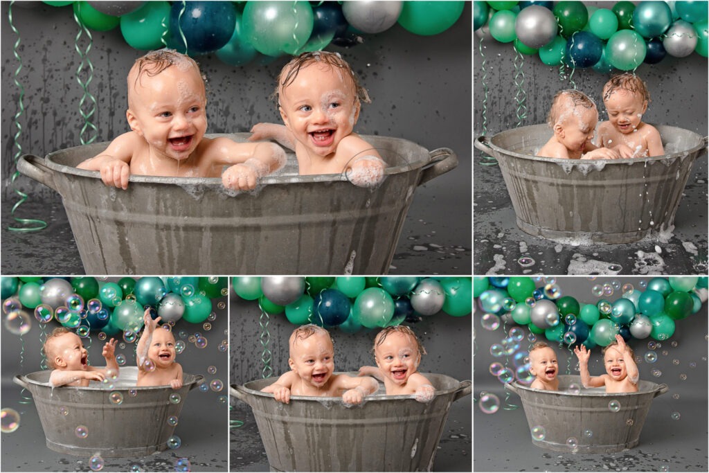 bespoke cake smash twins