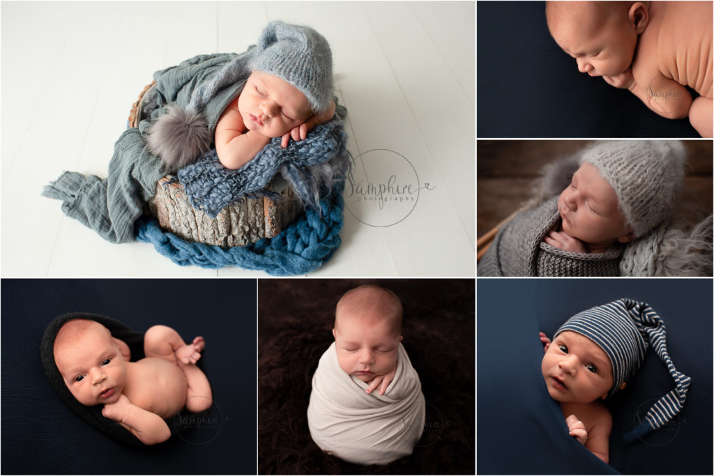 Newborn Photos West Sussex Samphire Photography boy blue