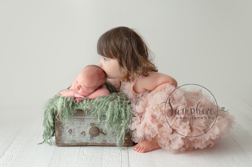 West Sussex photographer sisters studio portrait
