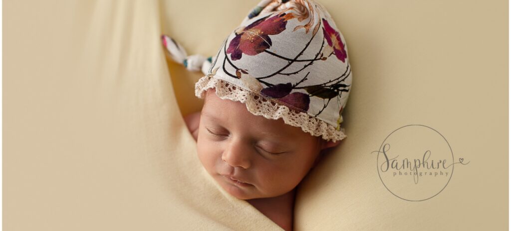 newborn photographer worthing sussex samphire photography studio portraits pink yellow